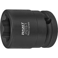 HAZET Krachtdopsleutel · met speciaal profiel 2521S-1 · 1/2 inch (12,5 mm) vierkant hol · Ribbelprofiel · Lengte: 40 mm - thumbnail