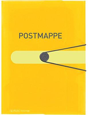 Herlitz Opbergmap 11394343 DIN A4 Transparant geel 1 stuk(s)