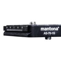 Mantona AS-70-1S Snelwisselplaat Schroefdraad (buiten)=1/4 - thumbnail