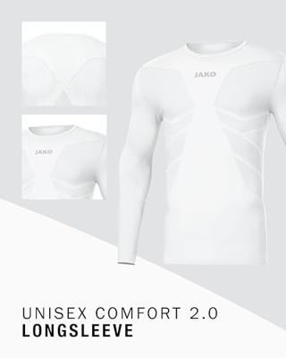 JAKO 6455 Longsleeve Comfort 2.0 - Wit - XXL