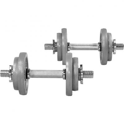 Dumbellset 20 kg Gietijzer - 30 mm
