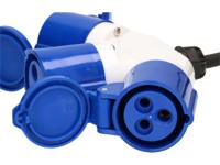 Max Hauri 163897 Stroom Verlengkabel Blauw, Zwart 1.5 m H07RN-F 3G 1,5 mm² Oliebestendig, UV-bestendig, Zuurbestendig - thumbnail