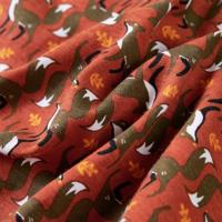 Kinderoverhemd met vossenprint 140 lichtroestkleurig - thumbnail
