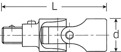 Stahlwille 428 QR 12021000 Cardangewricht 3/8 inch Aandrijving 3/8 (10 mm) 60 mm 1 stuk(s)
