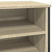 VidaXL Schoenenkast 80x38x78 cm bewerkt hout sonoma eikenkleurig - thumbnail