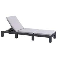 Allibert ligbed Daytona incl. kussen - grijs - 195x65x21 cm - thumbnail