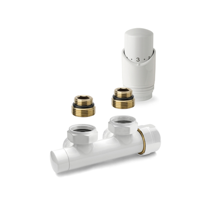 Onderblok Radiator Set Plieger Valvola Design Haaks Wit Onderblok Radiator Set Plieger Valvola Design Haaks Wit