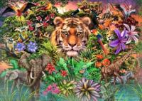Ravensburger puzzel Jungle Tiger - 1000 stukjes - thumbnail