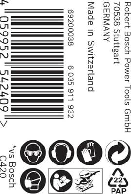 Bosch Accessoires Expert C470 schuurpapierrol voor handmatig schuren 93 mm, 5 m, K40 - 1 stuk(s) - 2608900902