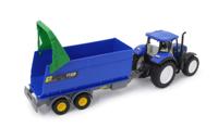 Jamara New Holland Tractor Met Kiepwagen 32,5 Cm Blauw - thumbnail