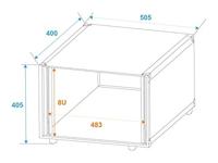 Roadinger Effect Rack Studio 19 inch rack 8HE - thumbnail