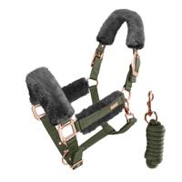 Halsterset Equestrian Stockholm Evening Haze, PONY in lichtgroen - thumbnail