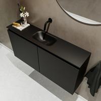 MONDIAZ TURE 100cm toiletmeubel urban. EDEN wastafel urban midden geen kraangat - thumbnail