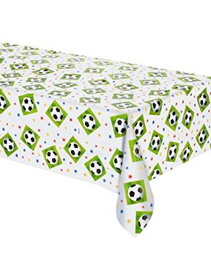 Amscan Tafelkleed goal getter zwart/groen 137 x 259 cm | 24 stuks