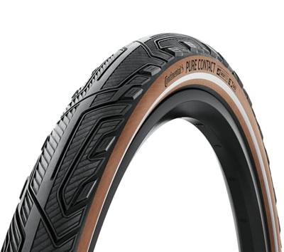 Continental "pure contact" buitenband tyre conti pure contact 55-584 bl/coffee/reflex