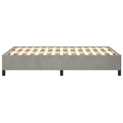 Bedframe fluweel lichtgrijs 120x190 cm Bedframe fluweel lichtgrijs 120x190 cm