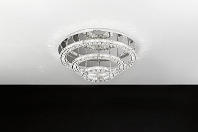 Stars of Light Kristallen plafondlampToneria 75cm 3-rings grijs - 39002
