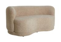Light & Living Bank 'Amelie' Teddy, kleur Beige - thumbnail