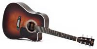 Sigma Guitars DTC-1E Sunburst Gloss elektrisch-akoestische westerngitaar - thumbnail