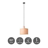 Home sweet home linnen hanglamp 30 cm naturel - thumbnail