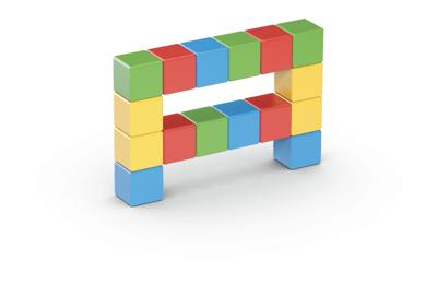 Magnetische blokken - GEOMAG - Creatieve set - 16 stuks - Educatief - Gerecycled plastic - Vanaf 12 maanden - thumbnail