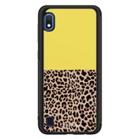 Samsung Galaxy A10 hoesje - Luipaard geel - thumbnail