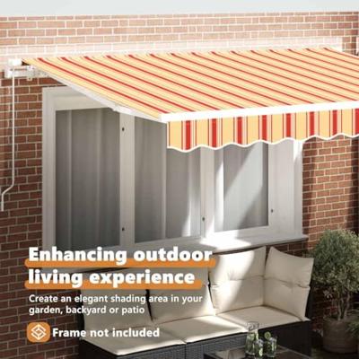 VidaXL Vervangingsdoek voor zonnescherm multikleur 380 x 195 cm