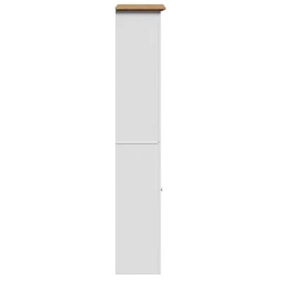 Badkamerkast BODO 44x30x160 cm wit en bruin
