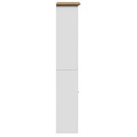 Badkamerkast BODO 44x30x160 cm wit en bruin - thumbnail