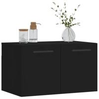 Wandkast 60x36,5x35 cm bewerkt hout zwart - thumbnail
