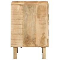 Nachtkastje 40x32x46 cm massief ruw mangohout - thumbnail