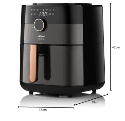 arzum AIRTASTY XL Airfryer 6 l Met display, Timerfunctie Zwart, Brons arzum AIRTASTY XL Airfryer 6 l Met display, Timerfunctie Zwart, Brons