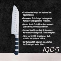 DICK 1905 Santoku gecanneleerde schuine kant mes - thumbnail