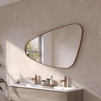 Ben Nature organische spiegel 120x70cm links geborsteld koper - thumbnail