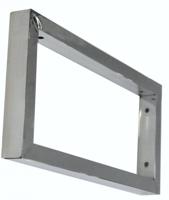 Chroom Vierkante Supportbeugel 46X22 Aqua Splash - thumbnail