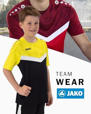JAKO 6124K T-Shirt Iconic Kids - Zwart/Zachtgeel - 152