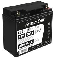 Green Cell Loodaccu 12 V 20 Ah Loodvlies (AGM) (b x h x d) 181 x 167 x 77 mm M5-schroefaansluiting Cyclusbestendig, Onderhoudsvrij - thumbnail