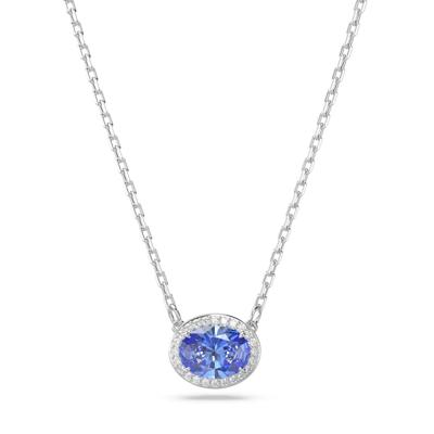 Swarovski 5671809 Ketting Constella zilverkleurig-blauw-wit 38-45 cm