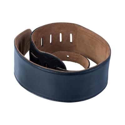 Levys Leathers M4GF-BLK gevoerd lederen gitaarband, zwart