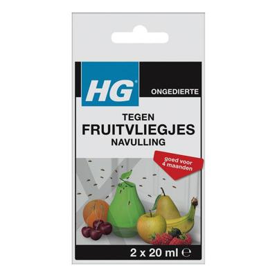 Fruitvliegjesval hg hgx navulling 2x20ml | 6 stuks