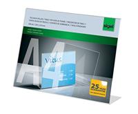 Sigel TA211 TA211 Tafelstatief L-vorm Voor papierformaat: DIN A4 liggend Glas (helder) 1 stuk(s) - thumbnail
