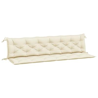 VidaXL Tuinbankkussens 2 st 200x50x7 cm oxford stof crèmewit VidaXL Tuinbankkussens 2 st 200x50x7 cm oxford stof crèmewit