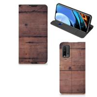Xiaomi Poco M3 | Redmi 9T Book | Wallet Case | Old Wood - thumbnail