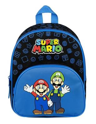 Undercover Rugzak met voorvak super mario blauw