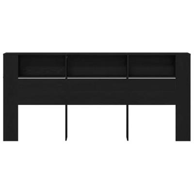 Hoofdeinde kas met opslag 220 x 18,5 x 104,5 cm Bewerkt hout