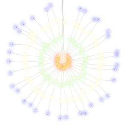 VidaXL Kerstverlichting vuurwerk 8 st 140 meerkleurige led's 17 cm VidaXL Kerstverlichting vuurwerk 8 st 140 meerkleurige led's 17 cm
