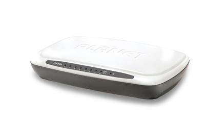 Planet 8-Port 10/100Base-TX Ethernet Switch, Plastic, SW-804-UK