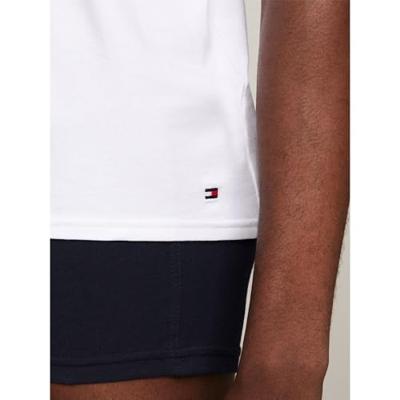 Tommy Hilfiger T-shirts V-hals stretch 3-pack wit