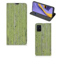 Samsung Galaxy A51 Book | Wallet Case | Green Wood - thumbnail