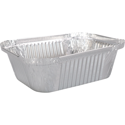 Bak | Aluminium | 250ml | opstaande rand | 122x96x34mm | zilver | 2700 stuks